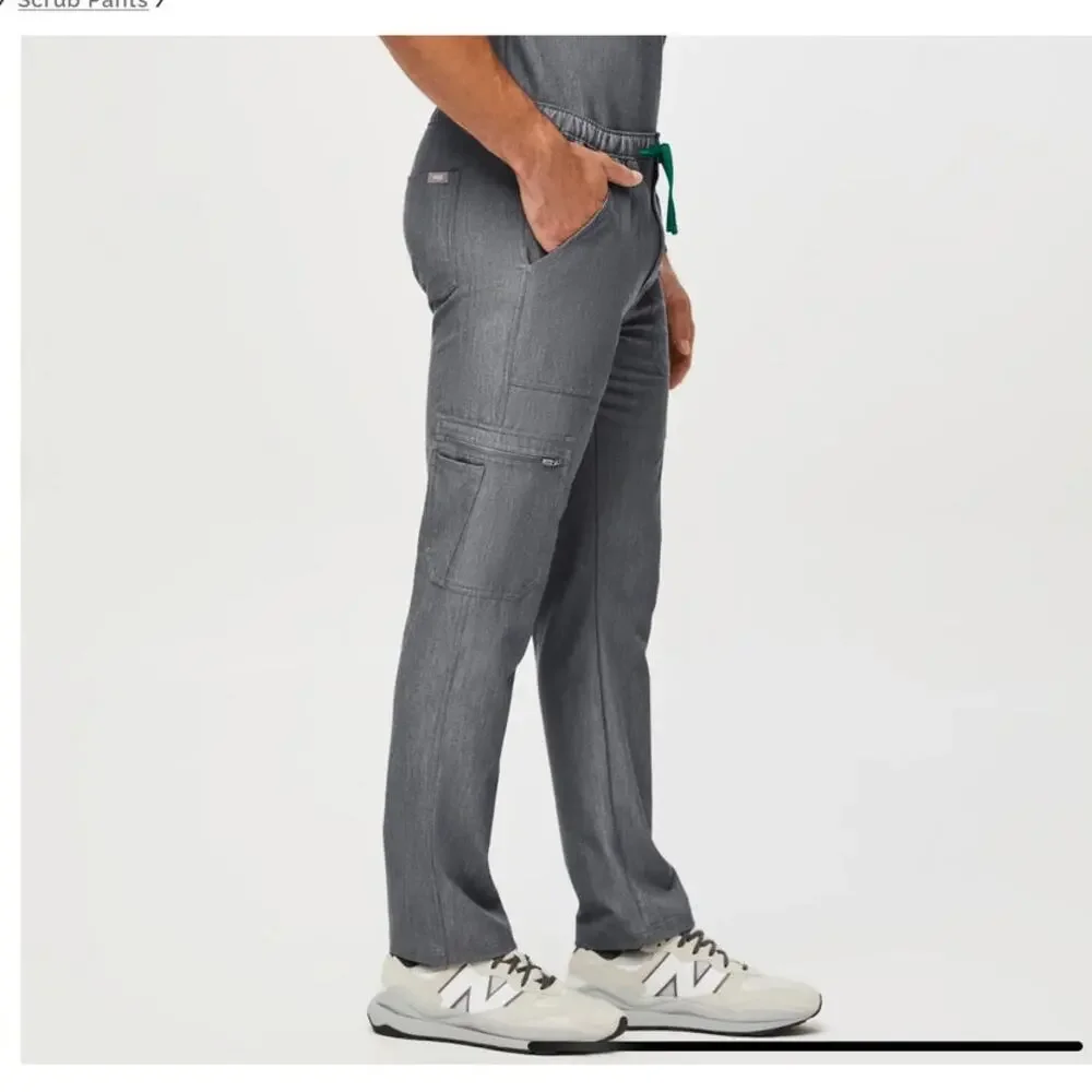 NWT Figs Men’s Graphite Cairo 9 Pocket Cargo Scrub Pants Size XL